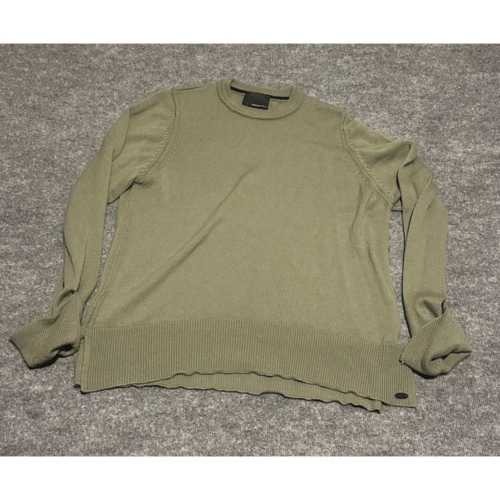 Alchemy Equipment Women's Large Green Sweater Long Sleeve Knit Pullover